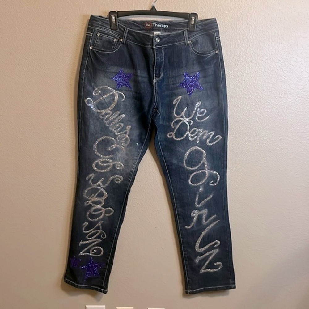 Dallas Cowboy Fan Jeans SZ 14